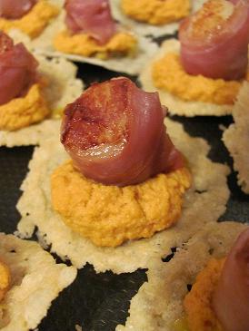 saint jacques sur tuile de parmesan